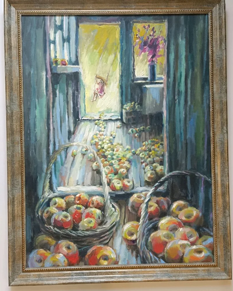 Картина маслом Яблочный спас