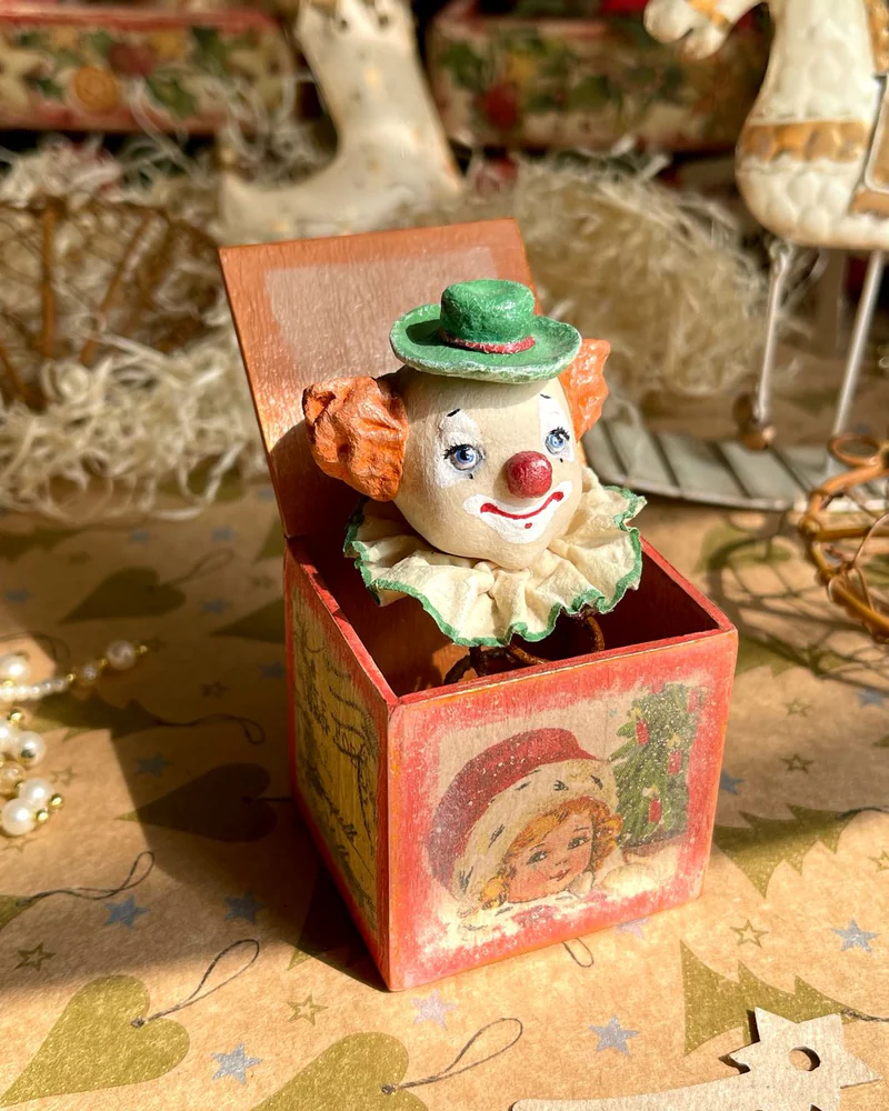 Ёлочная игрушка новогодняя игрушка «Арлекин и его друзья» — Петрушка