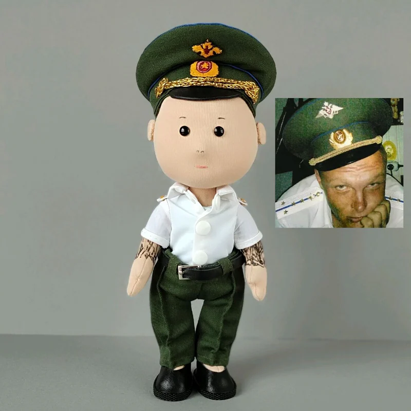 Портретная кукла по фото Подарок мужчине военному мужу другу