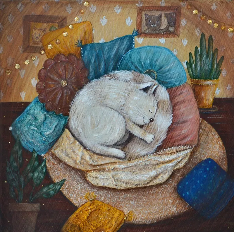 Картина «Кошачий сон»