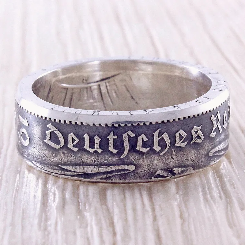 Серебряное кольцо из монеты: Европа — подборка 2
