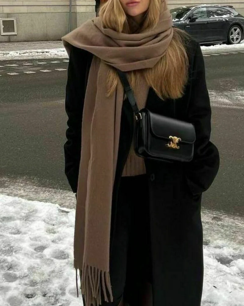 Шарф CAMEL из верблюжьей шерсти — 41×196 см
