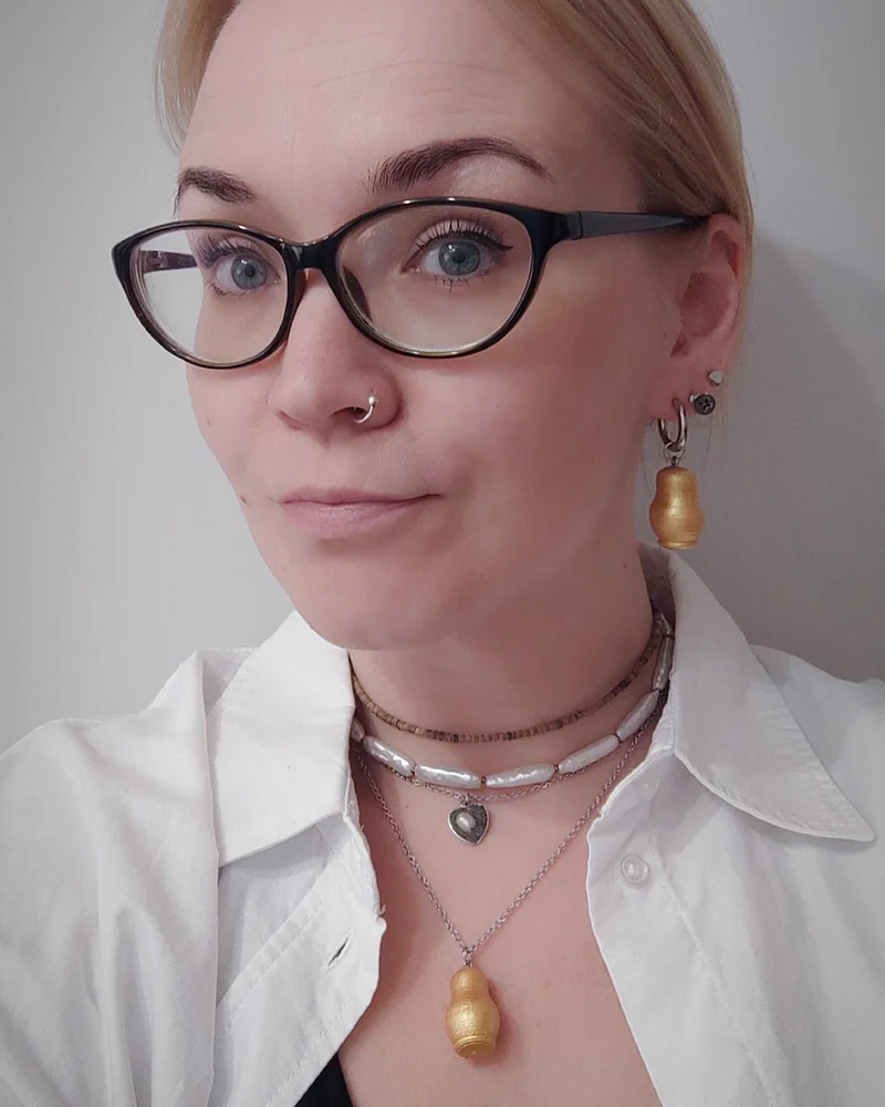 Матрешки серьги