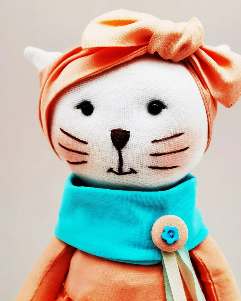 Мягкая игрушка кошечка Плюшевая кошка
