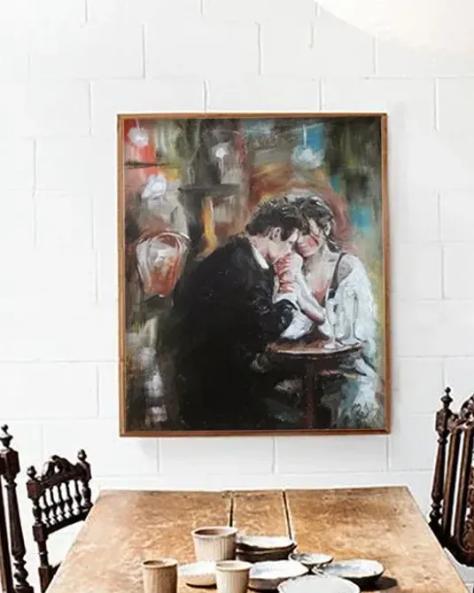 Свидание. Картина маслом 50×60 см — 50×60 см