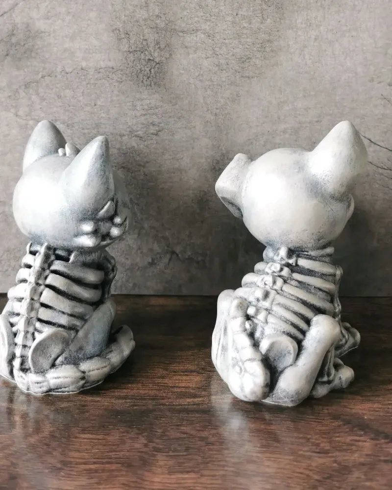 Котик и собачка, фигурки к Хэллоуину