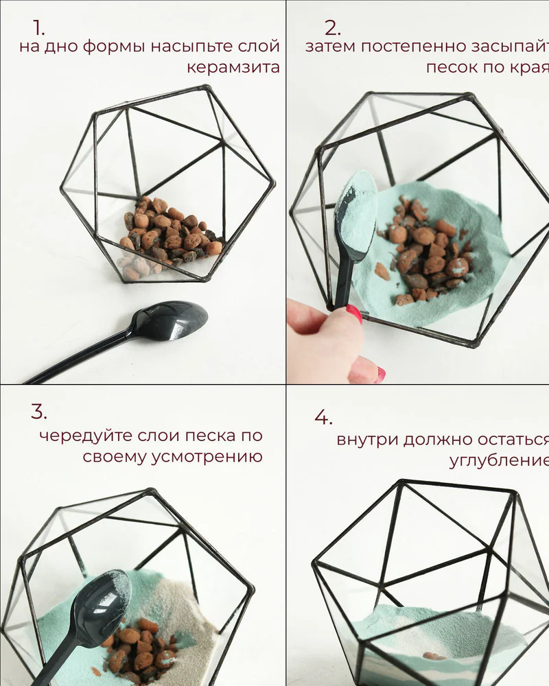 Флорариум, Набор для самостоятельной сборки флорариума, Озеро — Основной