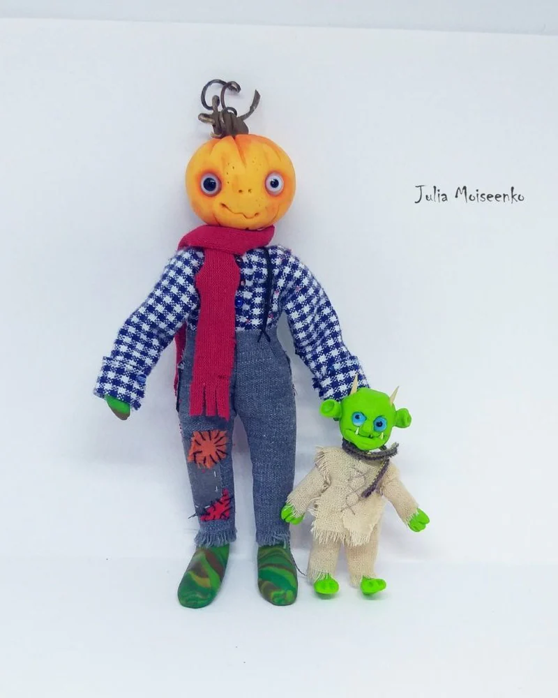 Тыкво - Мальчик и Гоблин (Пара кукол), Кукольная минатюра