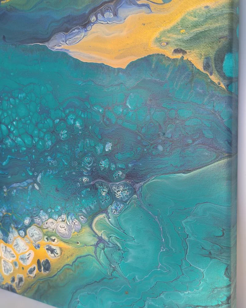 Картина жидким акрилом (fluid art) 40х40 см