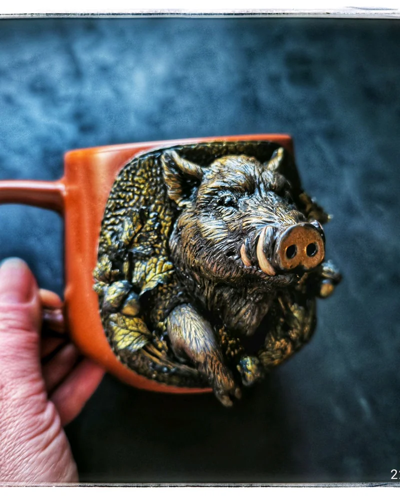Кружка с кабаном