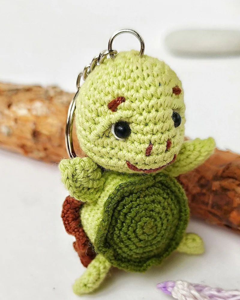 Миниатюрная черепашка, вязаная игрушка, Мини фигурки и статуэтки