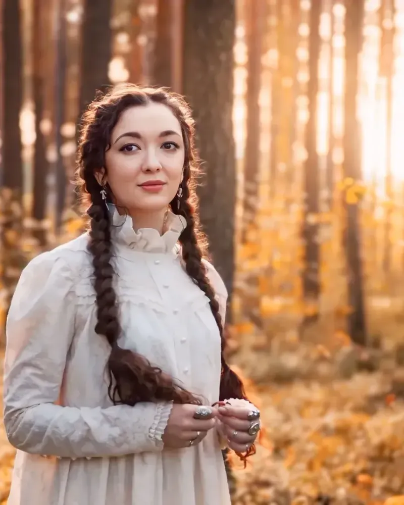 Платье «Тихий омут», молочное — Основной