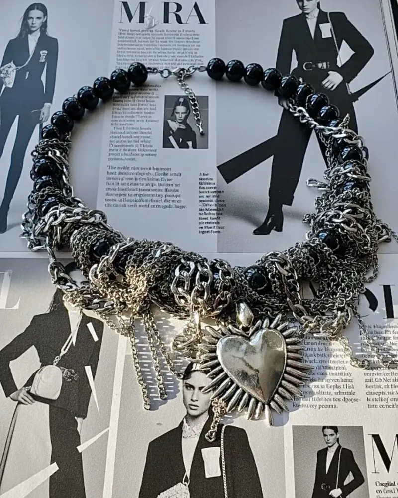 Колье из гематита «Iron love»