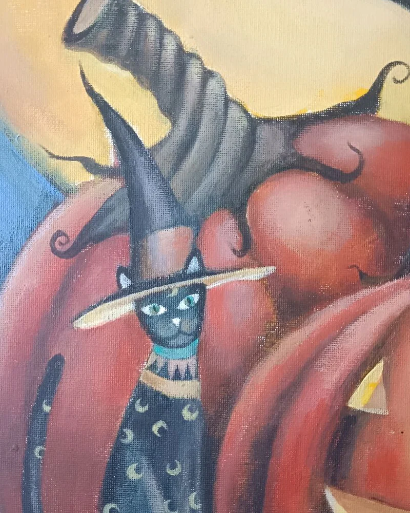 Картина маслом Хеллоуин, 30х40
