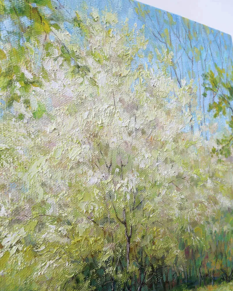 Весна. Картина холст масло
