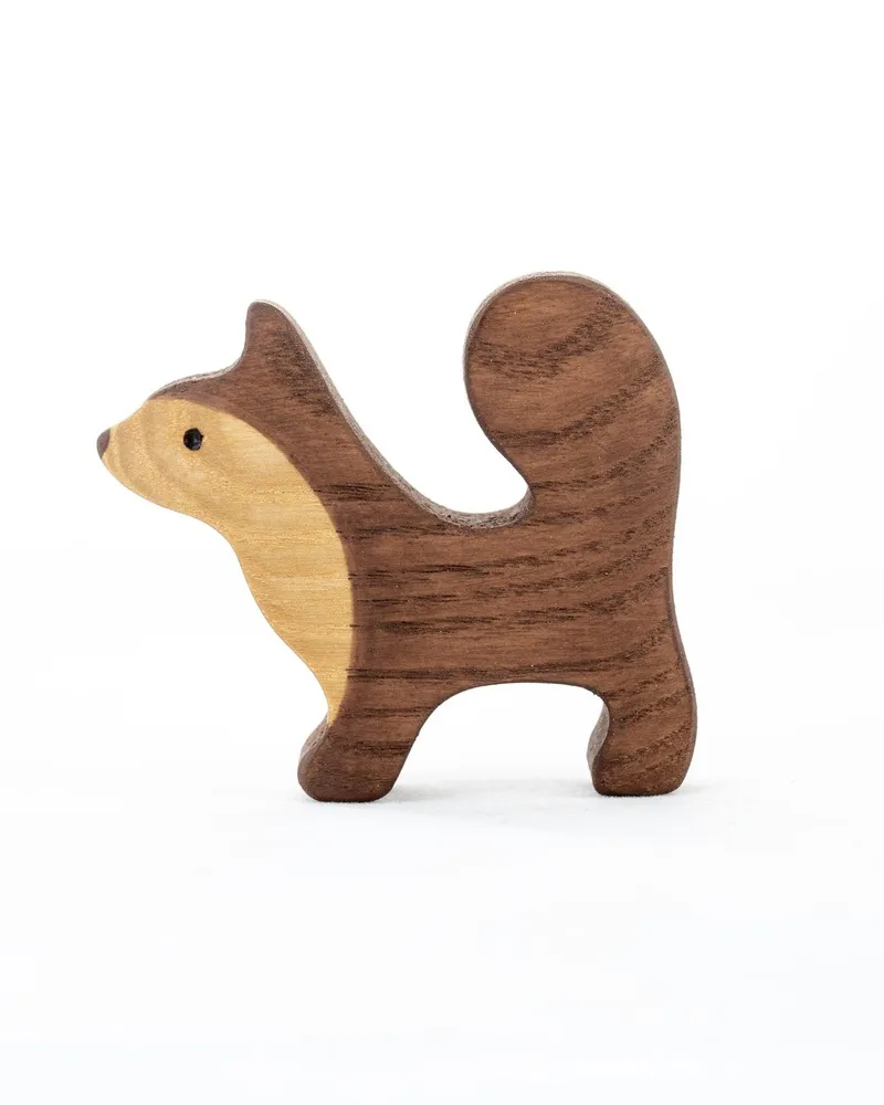 Домашние животные, деревянные фигурки-игрушки — Кошка и собака