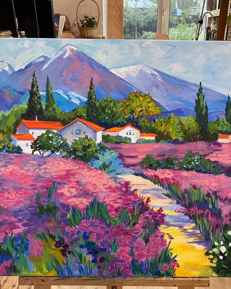 Картина маслом Прованс Пейзаж 60×70 см — Оригинал