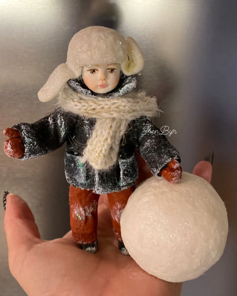 Ёлочная ватная игрушка