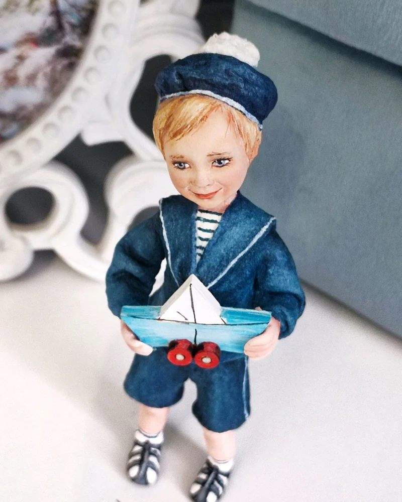 Ёлочная игрушка из ваты