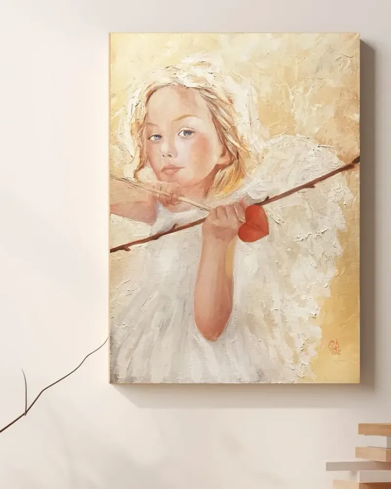 Ангел любви. Картина маслом 50×70 см — 50×70 см