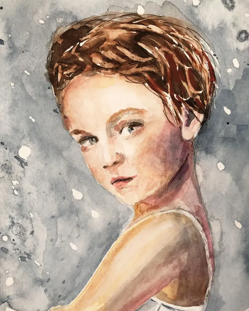 Балерина. Акварель 20×30 см — 20×30 см