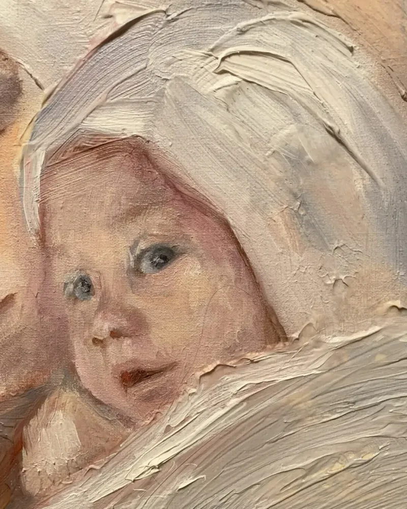 Мама. Картина маслом 40×50 см — 40×50 см