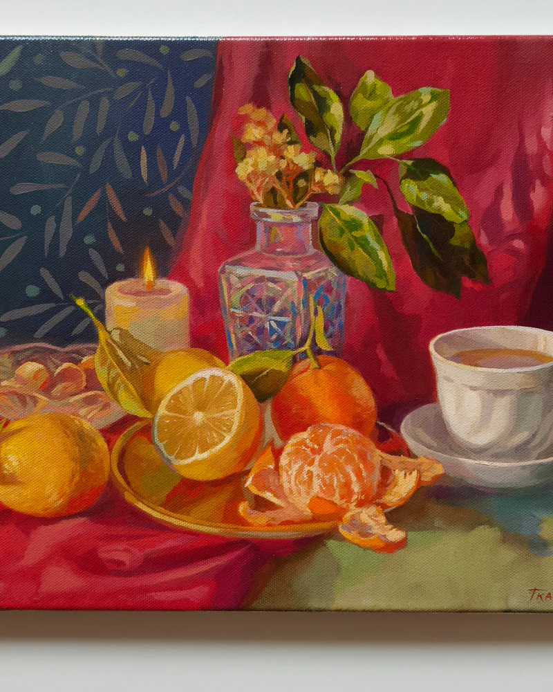 Картина маслом "Аромат праздника" 30*40