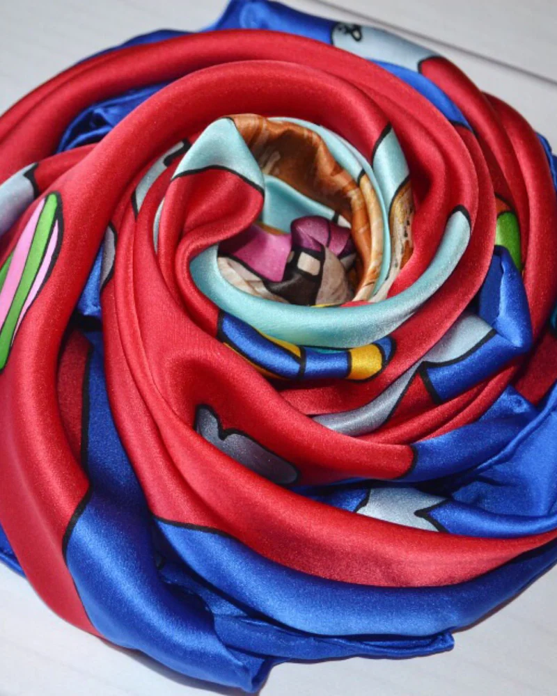Платок с любимым питомцем — 90×90 см