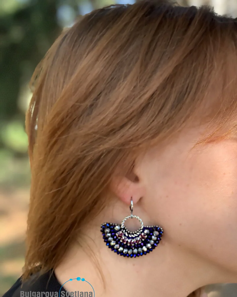 Фиолетовые серьги «Violet» — Основной