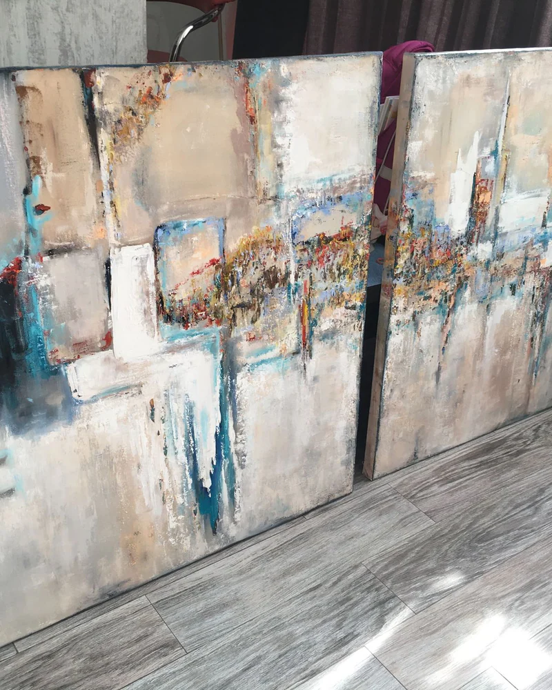 Диптих «Abstract Mix», 140×70 см