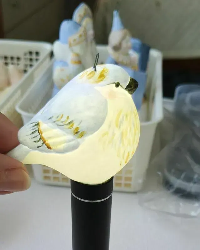 Ёлочные игрушки из фарфора, матовые: Дед Мороз, Снегурочка, Арлекин, снеговик, птичка