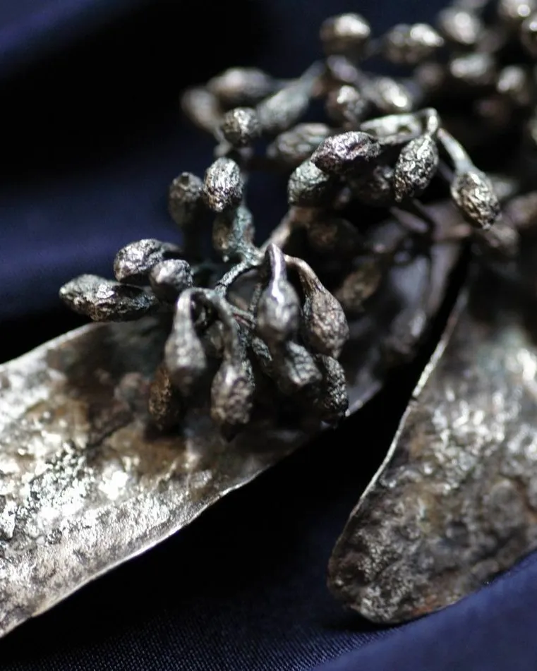 Длинные серьги "Olive" — серебристый — Серебристый