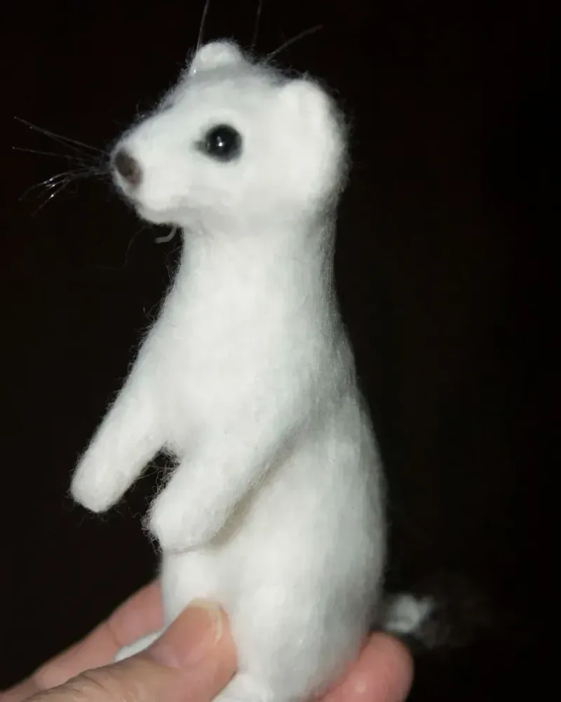 Ласка, валяная игрушка — Основной
