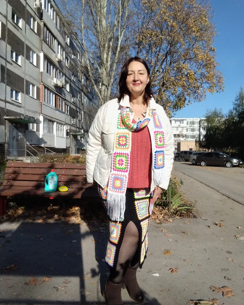 Юбка "Цветной квадрат"