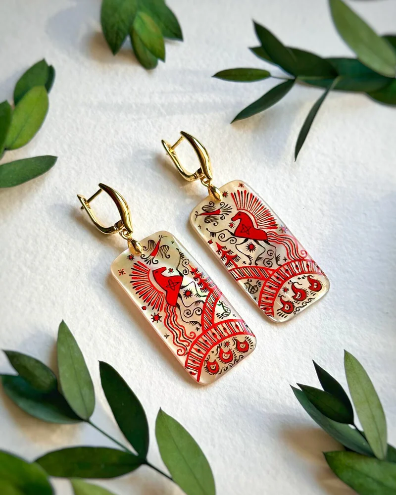 Серьги «Волшебный лес»