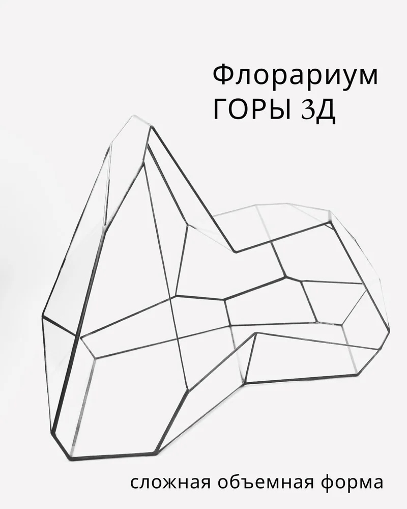 Геометрическая ваза для флорариума — Флорариум Горы — Основной