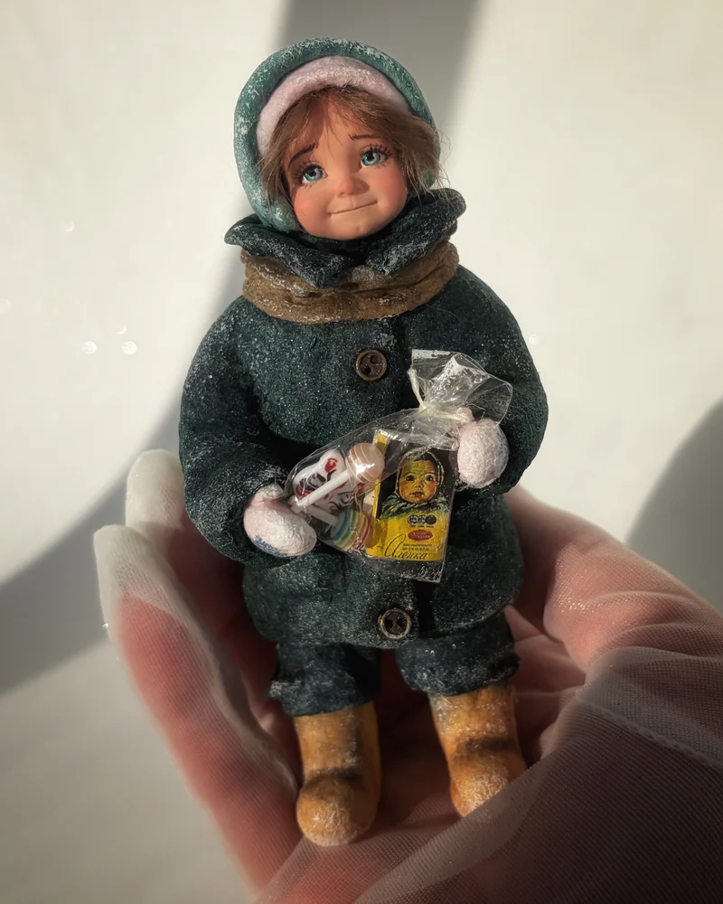 ватная елочная игрушка