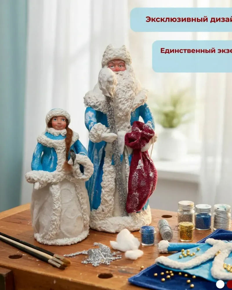 Большой дед мороз и большая снегурочка