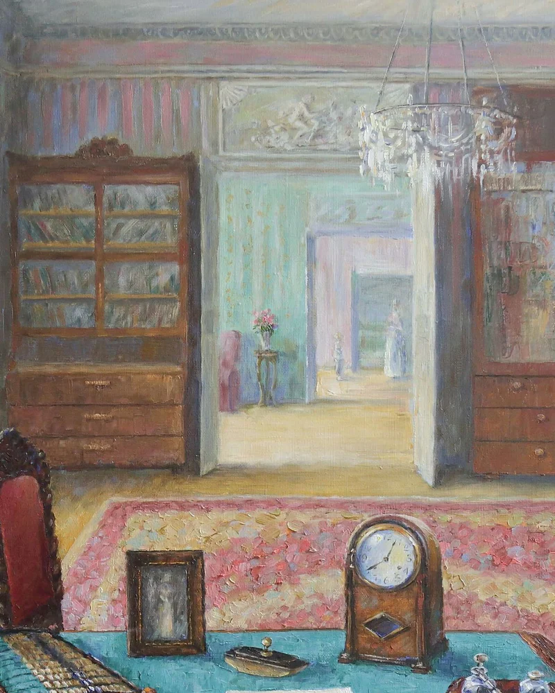 Кабинет. Холст, масло, 70х70 см