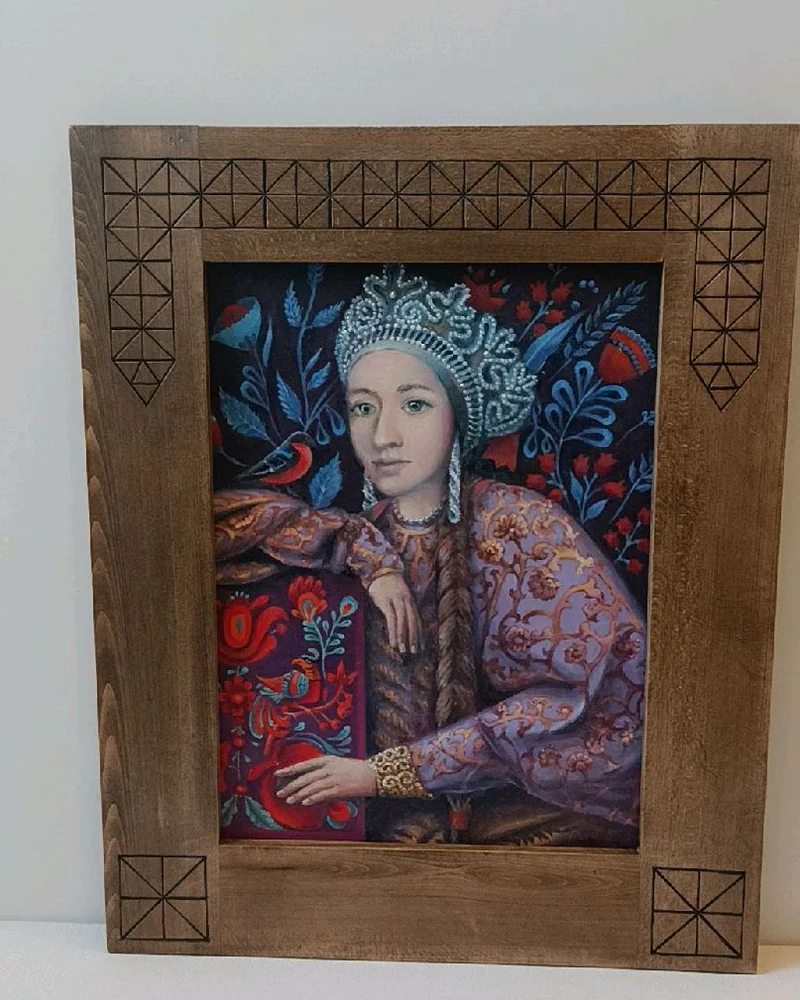 Картина маслом Русская красавица