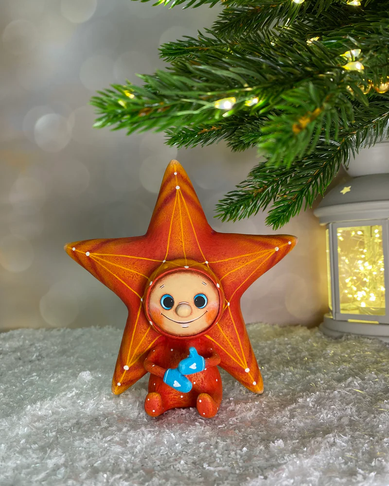 Ёлочная игрушка «Звезда на елку»