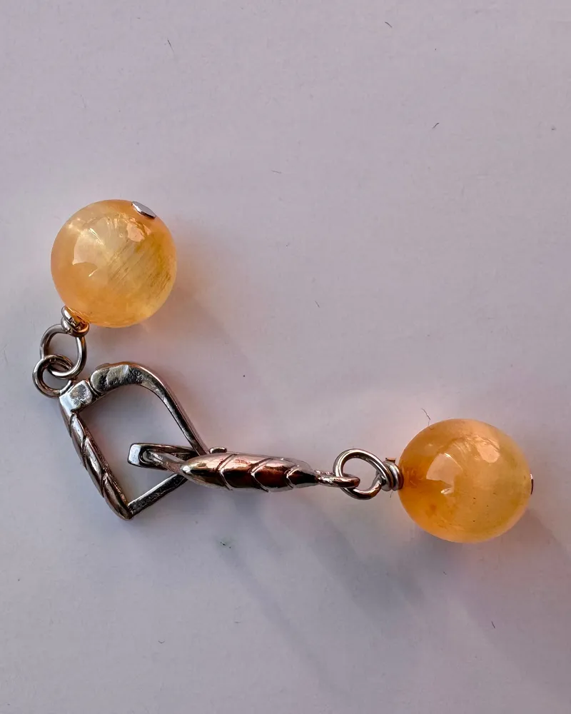 Серьги из селенита