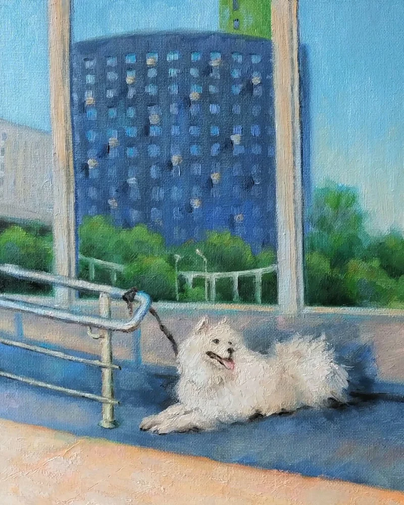 Ждёт. Картина маслом