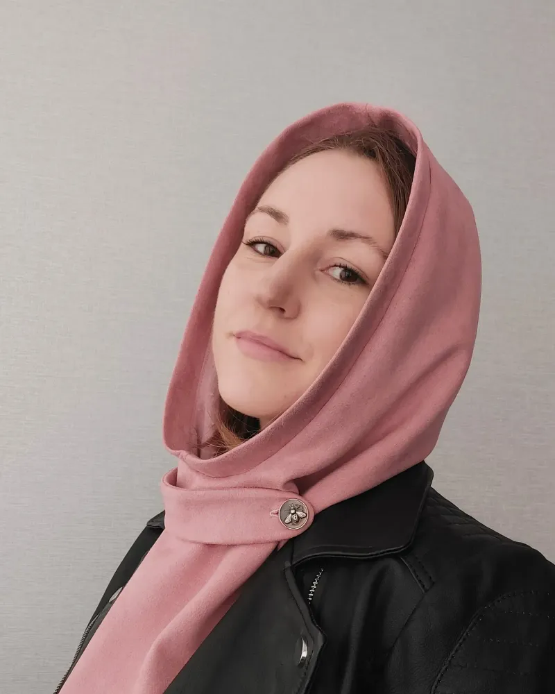 Съёмный капюшон-капор — Пудровый