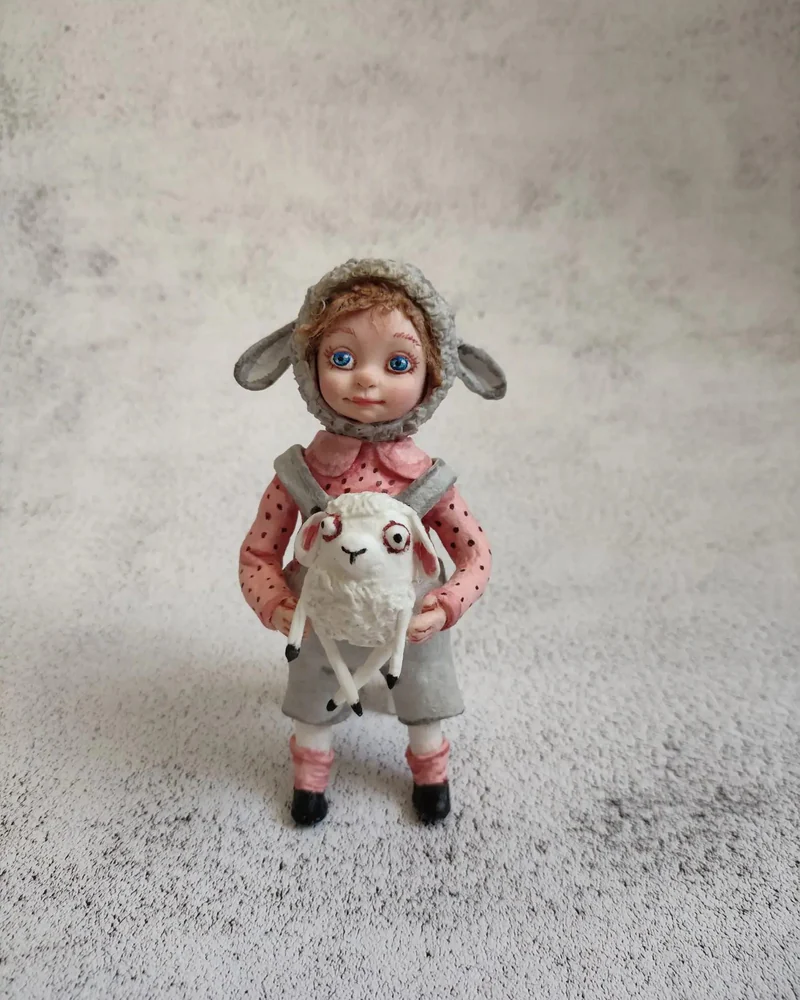 Ватные игрушки Мышка и Овечка, цена за 1 — ВИ22