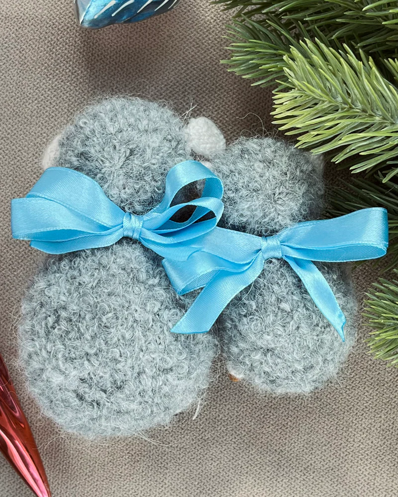 Овечка елочная игрушка или подарок на Новый год — Большая и маленькая