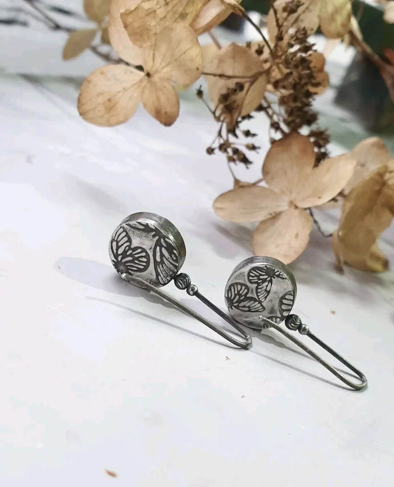 Серьги с кварцевыми щёточками
