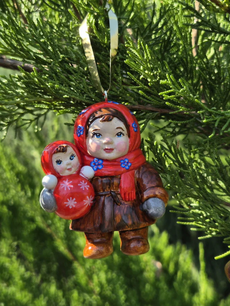 елочная игрушка дети СССР