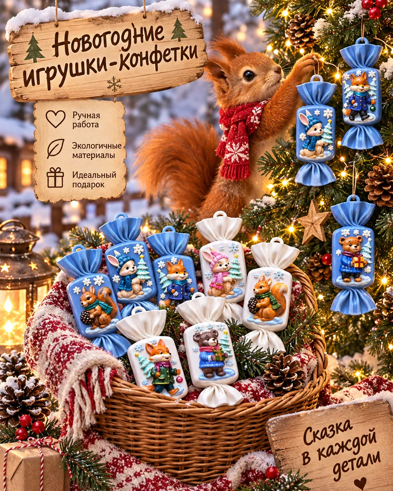 Елочные игрушки Конфетки — Конфетки