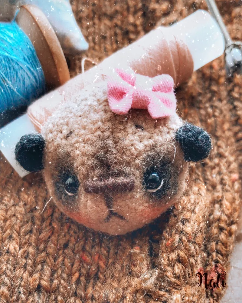 Мишка-брошка-голова — 3,5 см